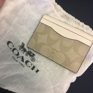 Coach Credit Card Holder (w/ dust bag & gift box!)
